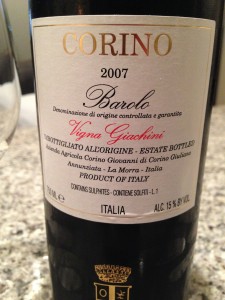 Giovanni Corino Barolo 2007